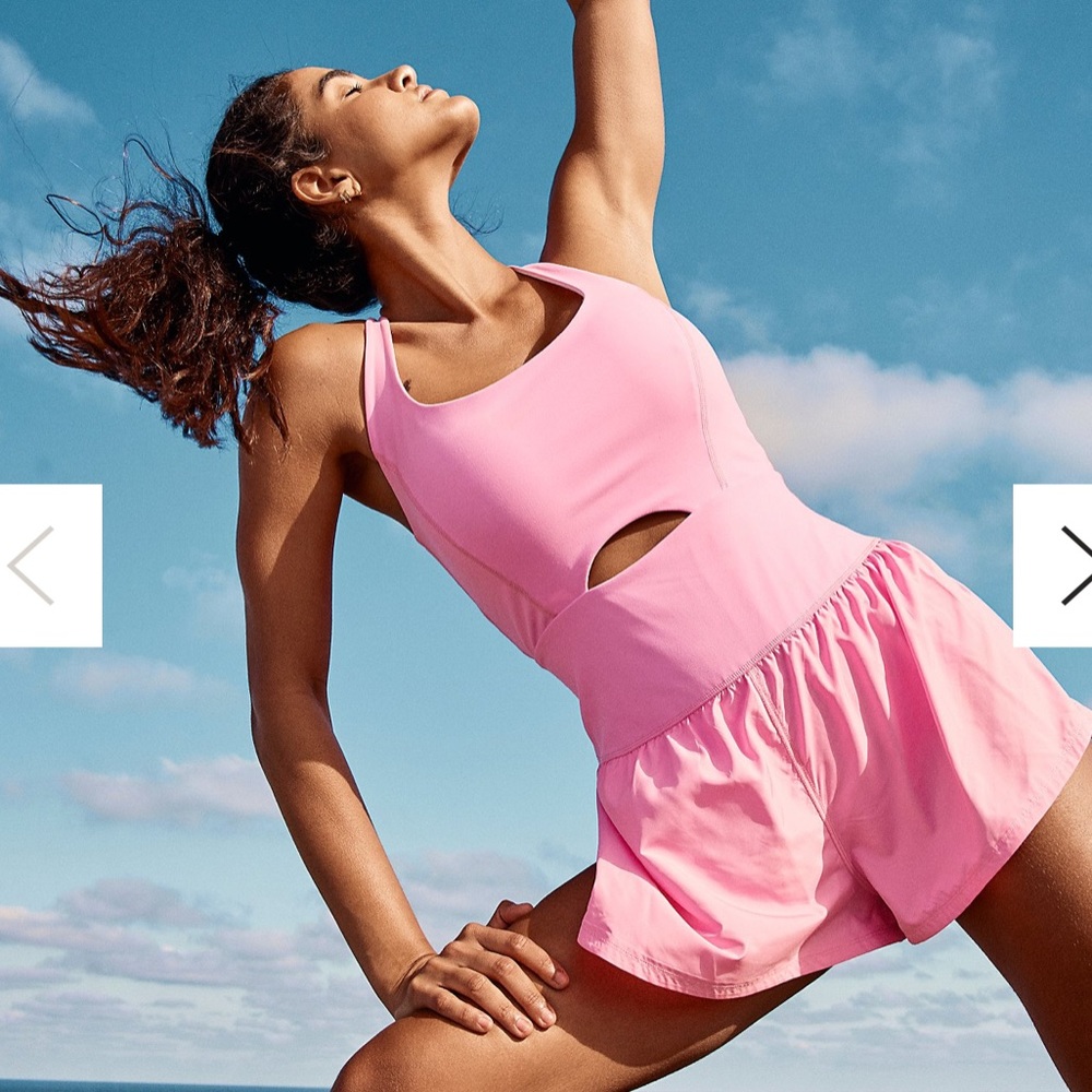 Free People Pink Cutout Romper